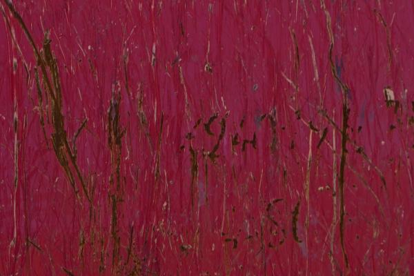 Red metal surface