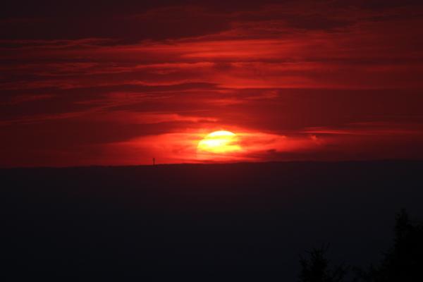 Red Sunset and Sky