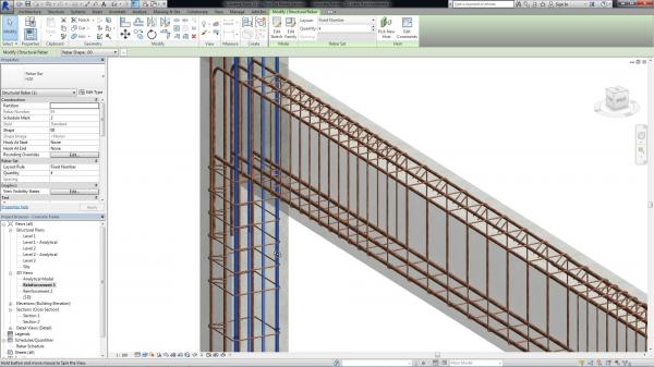 Reinforcing bar structure
