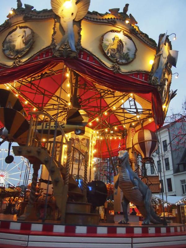 Retro Artistic Merry go round in Brussel