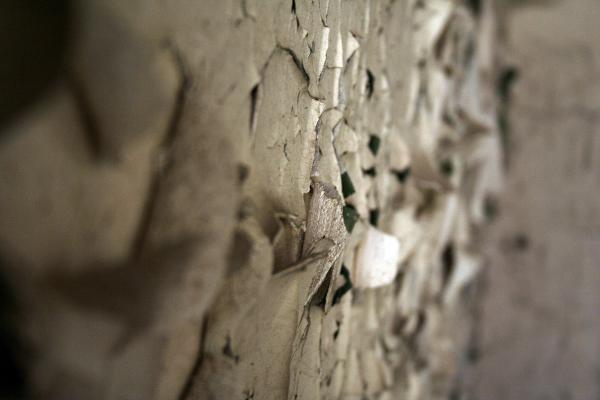 Ripped up wall