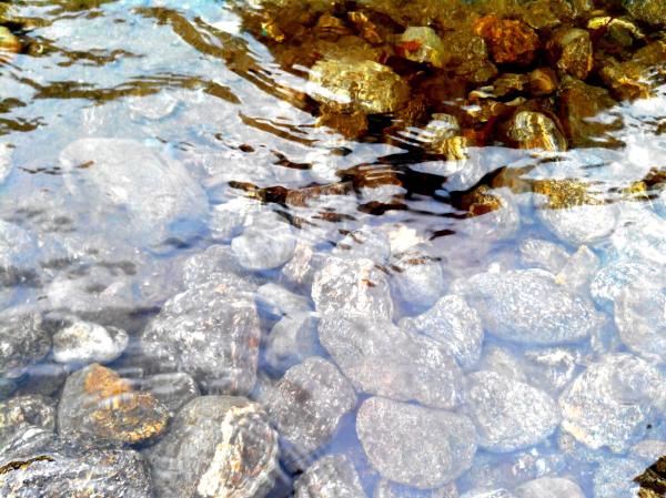 River and stone