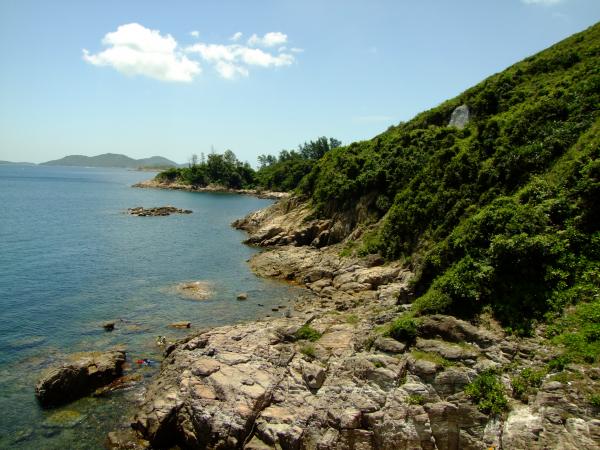 River coast in Hong Kong