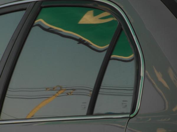 Road Sign Abstract Reflection