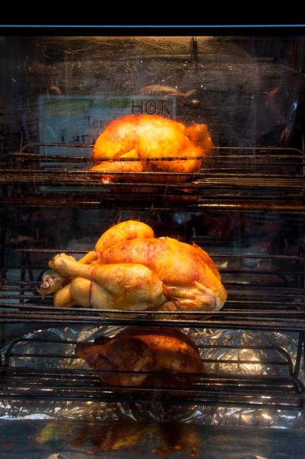 Roasting chickens