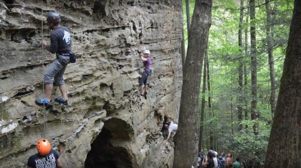 Rock climbing