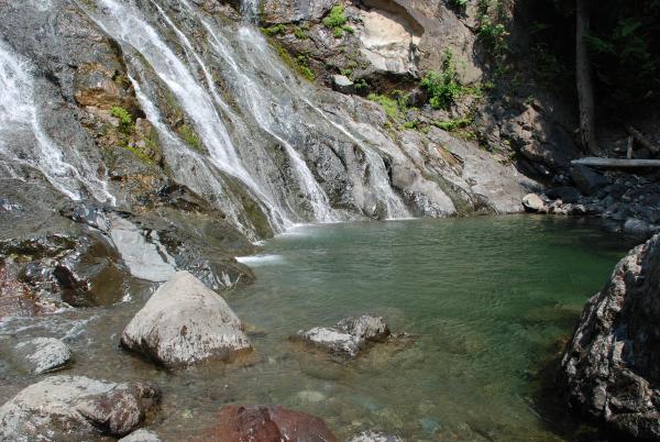 Rocky brook stream