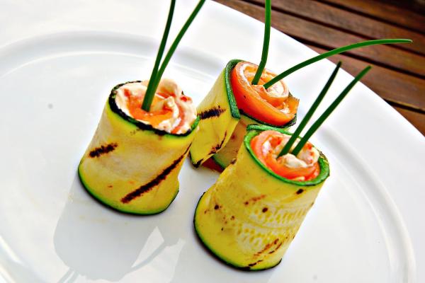 Rolled Salmon Appetizer