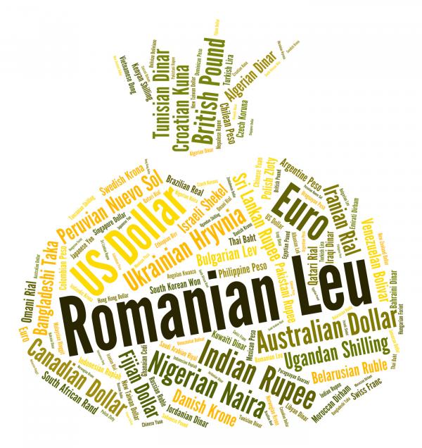Romanian Leu Shows Foreign Currency And Banknotes