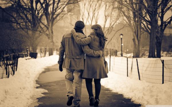 Romantic walk