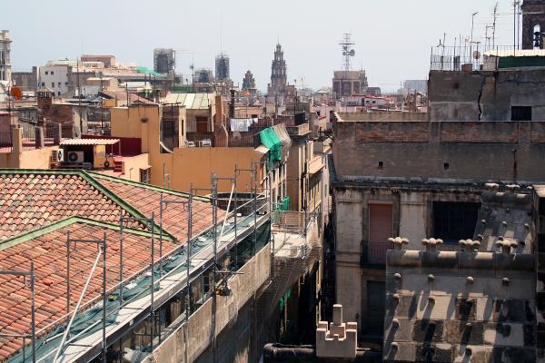 Rooftop view of the city of Barcelona