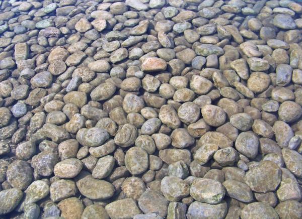 Round pebble stones