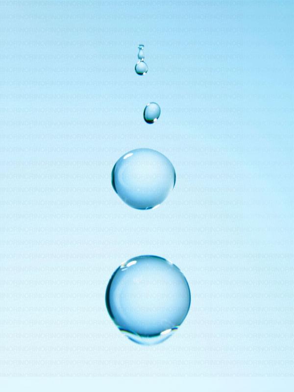 Round Water Droplets