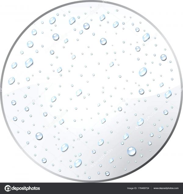 Round Water Droplets