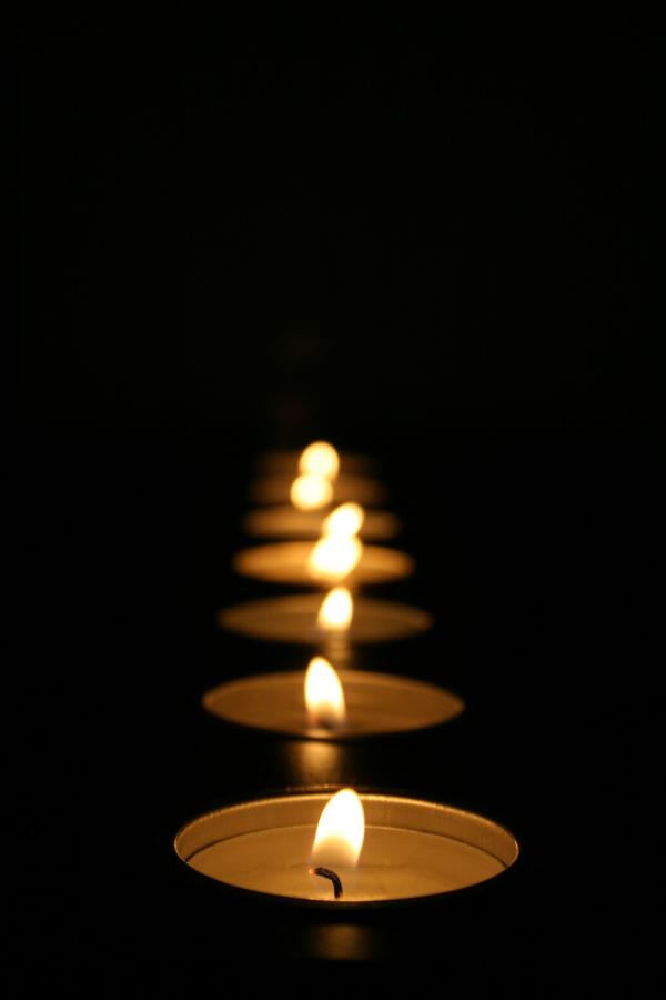 Row of candles