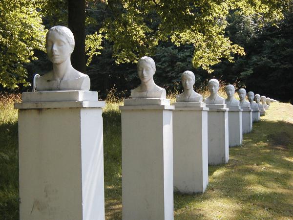 Row of heads