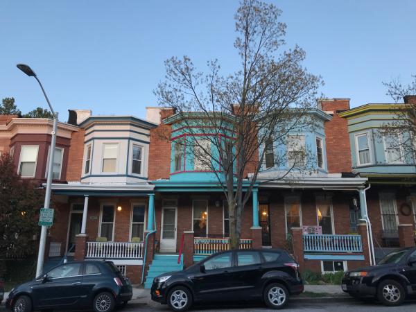 Rowhouses, 3000 block (east side) of Barclay Street, Baltimore, MD 21218