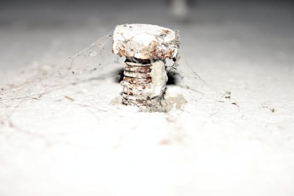 Rusted &amp; Painted Bolt