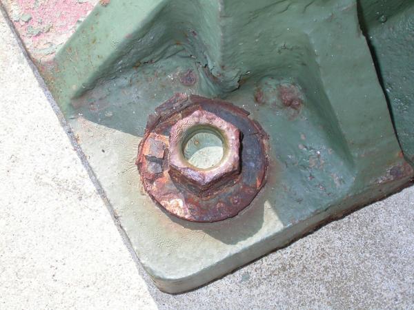 Rusted bolt