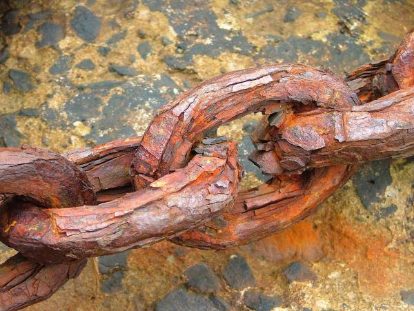 Rusted chain