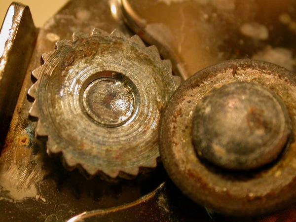 Rusted gears and wheels