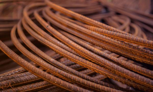 Rusted iron rod