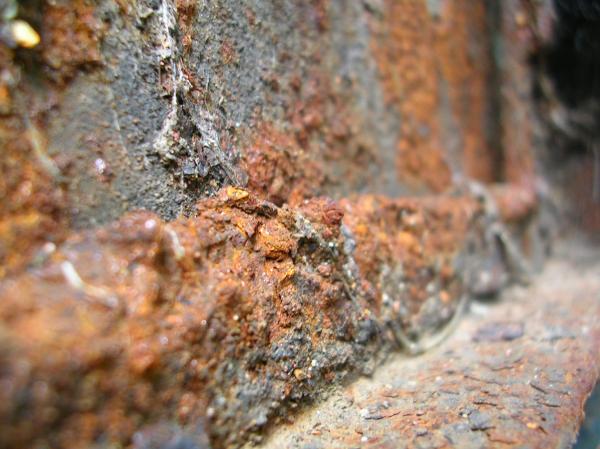 Rusted metal