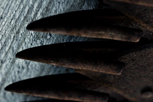 Rusted metal bars