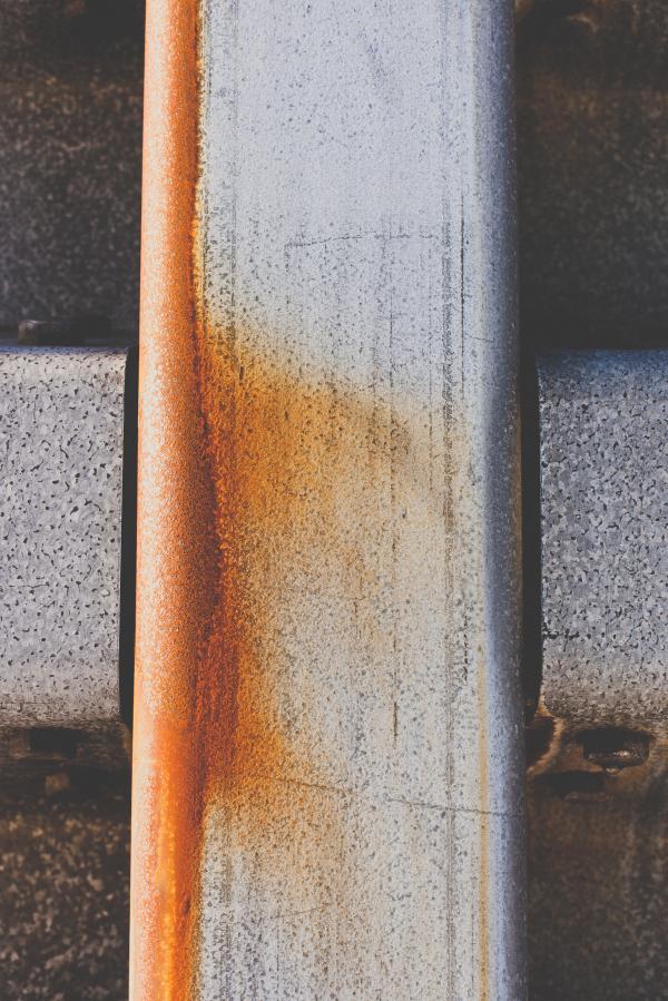 Rusted Metal Fence Texture
