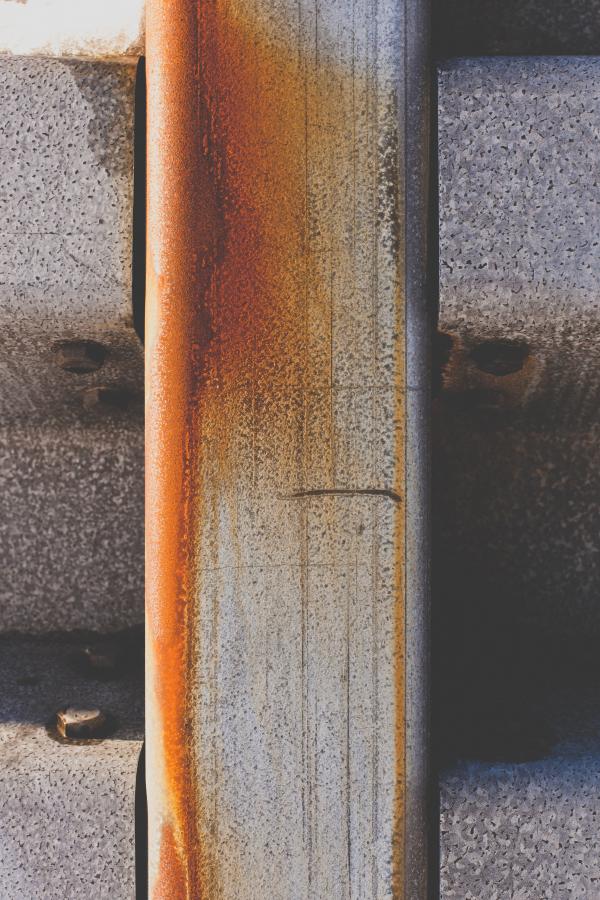 Rusted Metal Fence Texture