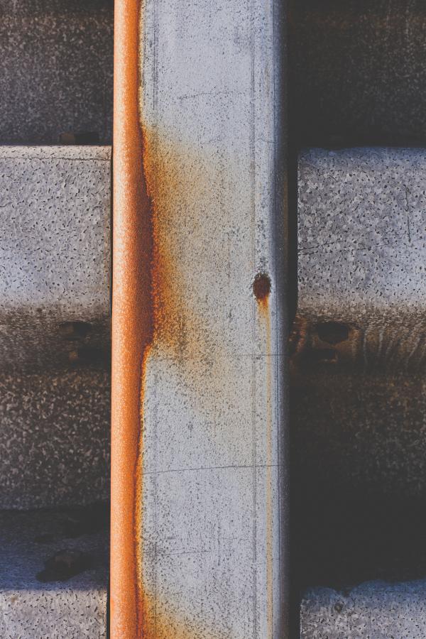 Rusted Metal Fence Texture