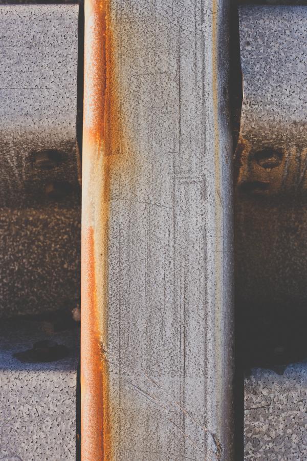 Rusted Metal Fence Texture