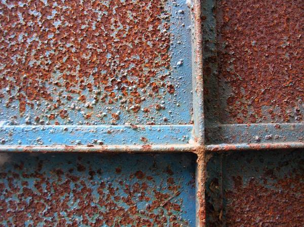 Rusted metal surface