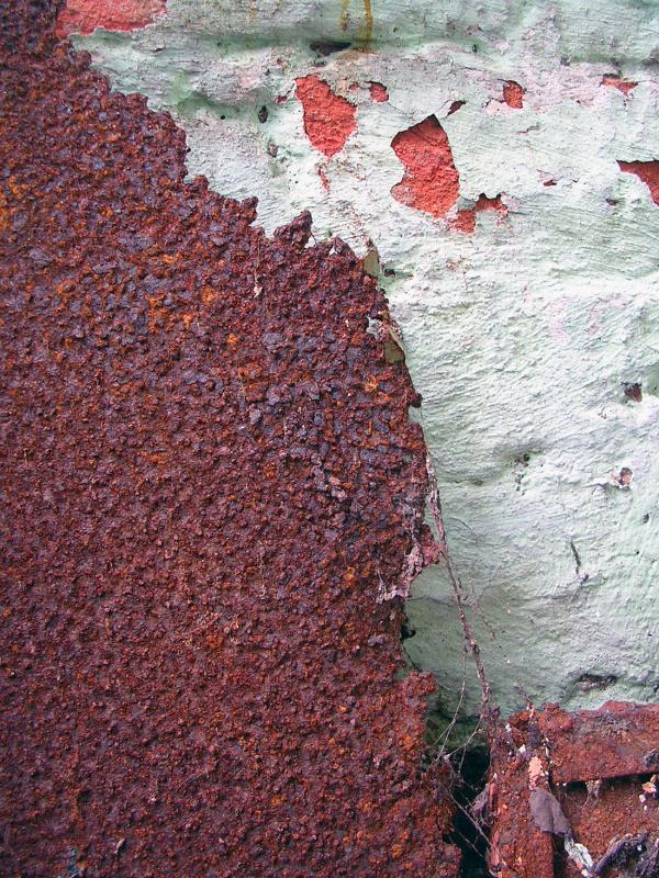 Rusted metal surface