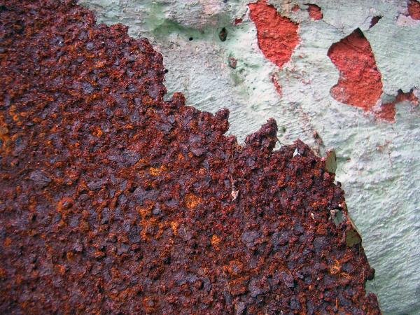 Rusted metal surface