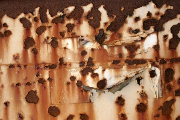 Rusted metal surface