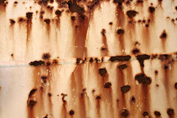 Rusted metal surface