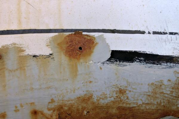 Rusted metal surface