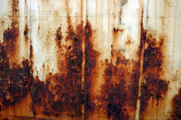Rusted metal surface