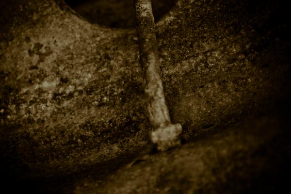 Rusted metal surface