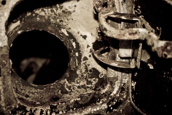 Rusted piece of metal