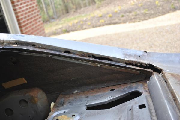 Rusted window panel
