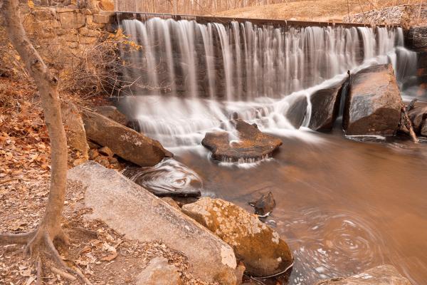 Rustic Rock Run Falls