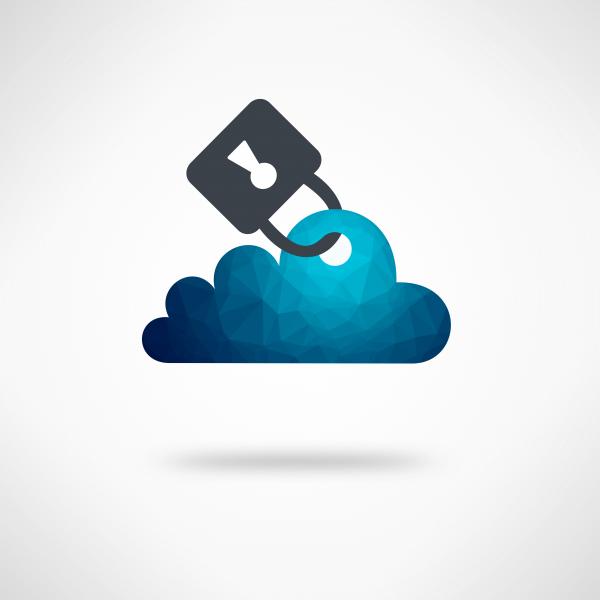 Safe Digital Cloud Concept