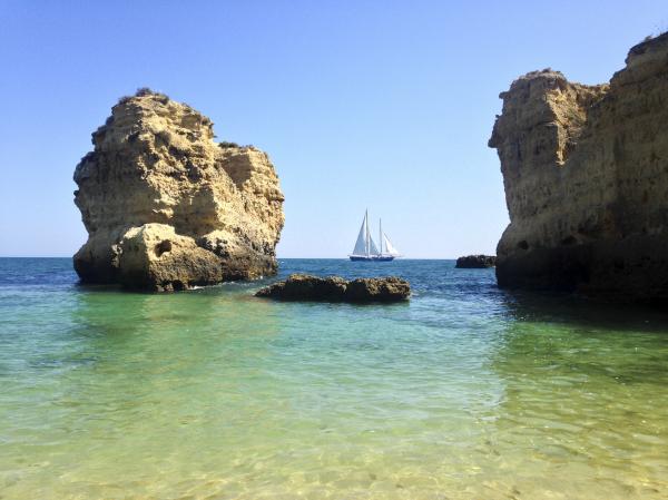Sailboat in the sea