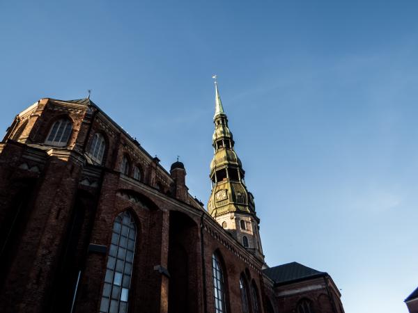 Saint peter church in Riga