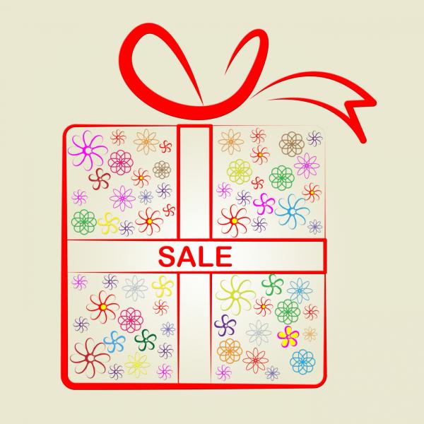 Sale Gifts Means Box Merchandise And Reduction