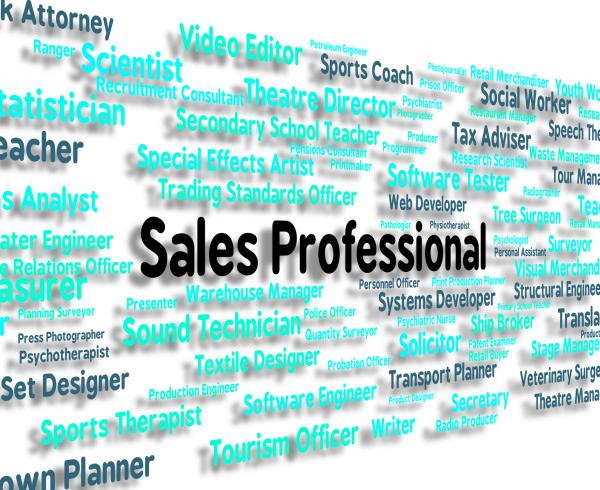 Sales Professional Shows Expertise Selling And Promotion