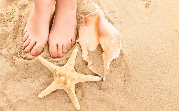 Sand and feet