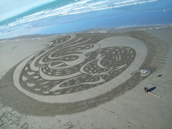 Sand painting